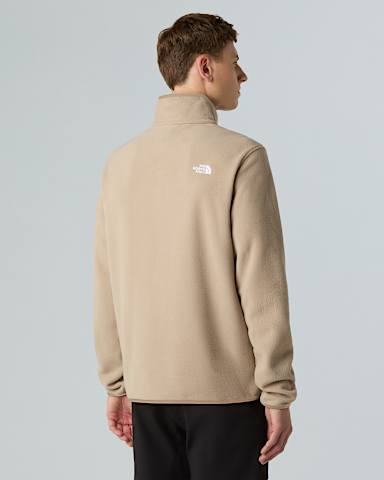 Mens Glacier 14 Zip Fleece TNF Mushroom Grey ALT2