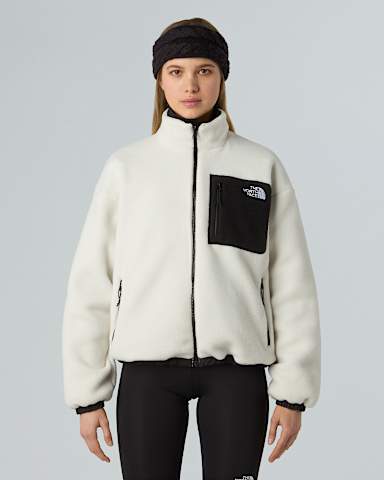 Womens Yumiori Reversible Fleece Jacket TNF TNF BlackTNF White Dune HERO