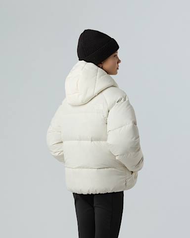 Girls North Down Hooded Jacket TNF White Dune ALT2