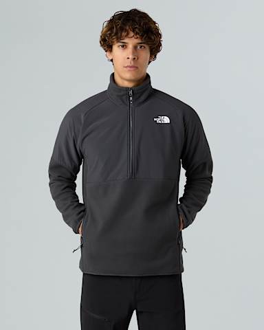 Zware Glacierfleece met halve rits voor heren TNF Asphalt GreyAsphalt GreyTNF Black HERO