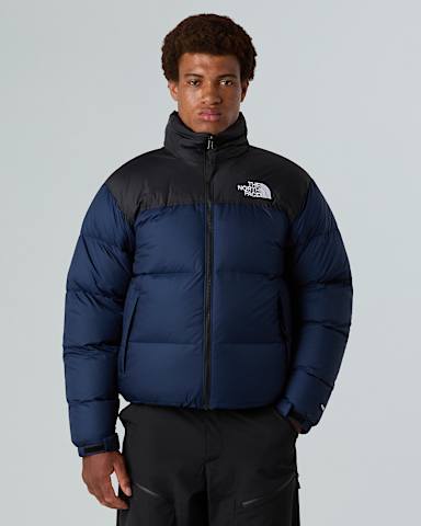 Mens 1996 Retro Nuptse Jacket TNF Summit NavyTNF BlackRecycled Down HERO