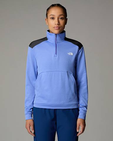 Sweat col zipp Kikash pour femme TNF Virtual BlueAsphalt Grey ALT4