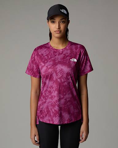 Womens Flex Printed TShirt TNF Cyber Berry Waterfall Print ALT4
