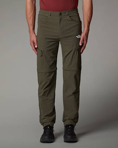Mens Exploration Convertible Regular Trousers TNF New Taupe Green ALT4