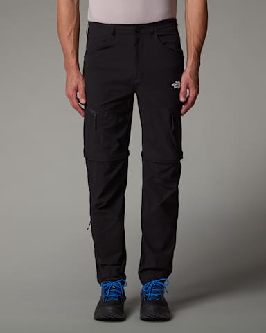 Mens Exploration Convertible Regular Trousers TNF TNF Black ALT4