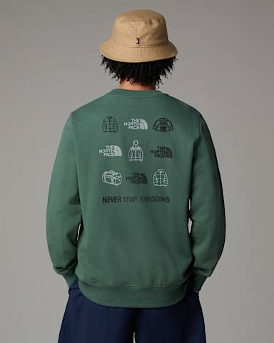 Sweat Outdoor Graphic pour homme TNF Duck Green ALT4