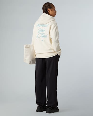 Womens Inspire Exploration Relaxed Hoodie TNF White DuneBlue Eclipse ALT2