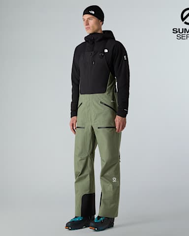 Mens Summit Tsirku GORETEX Pro Bib Trousers TNF Bark MistTNF Black HERO