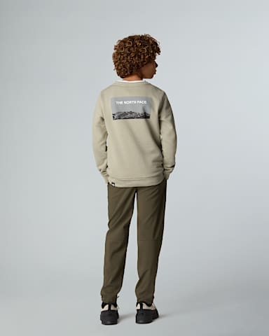 Teens Crew Neck Sweatshirt TNF Clay Grey ALT2