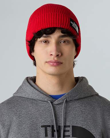 TNF Logo Boxbeanie met boord TNF TNF Red ALT1