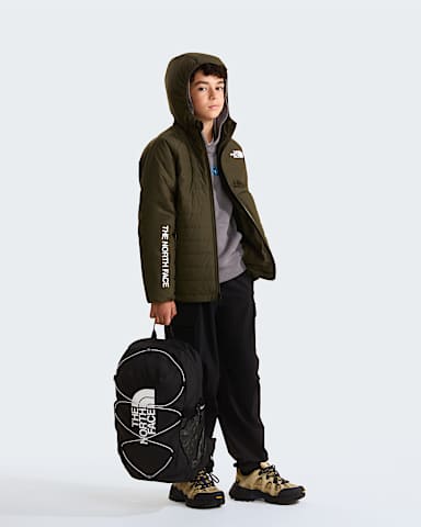 Boys Never Stop Synthetic Jacket TNF New Taupe Green ALT1