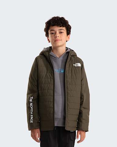 Giacca sintetica Never Stop da ragazzo TNF New Taupe Green alt4
