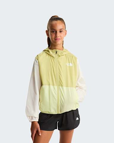 Girls Cyclone Wind Jacket TNF Lemon MistPearWhite Dune HERO
