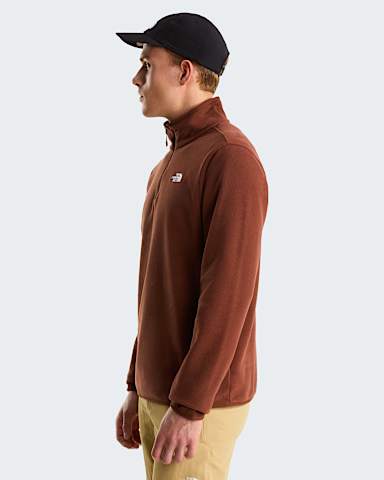 Mens Glacier 14 Zip Fleece TNF Ember Soil ALT2