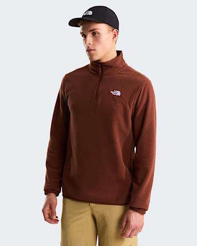 Mens Glacier 14 Zip Fleece TNF Ember Soil HERO