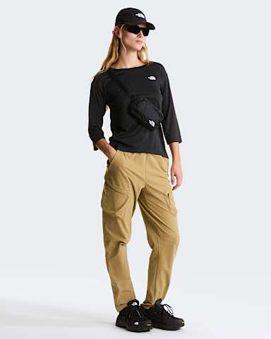 Womens Tanken 34 Sleeve TShirt TNF TNF Black Heather ALT1