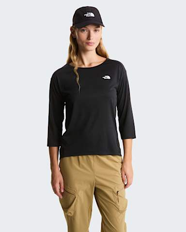 Womens Tanken 34 Sleeve TShirt TNF TNF Black Heather HERO