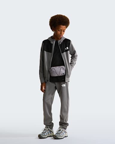 Sweat capuche zipp Reaxion pour enfant TNF Smoked Pearl ALT1