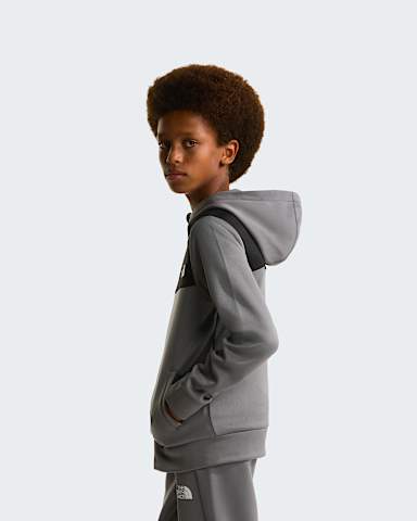 Sweat capuche zipp Reaxion pour enfant TNF Smoked Pearl ALT2