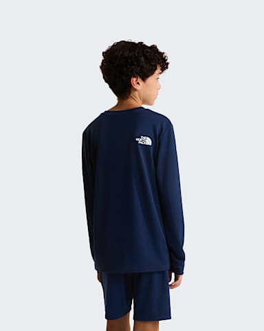 Teens 247 LongSleeve TShirt TNF Summit Navy ALT2