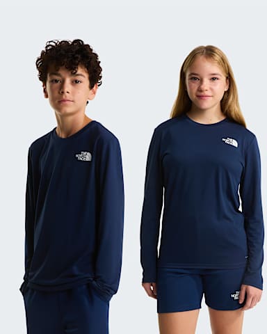 Teens 247 LongSleeve TShirt TNF Summit Navy HERO