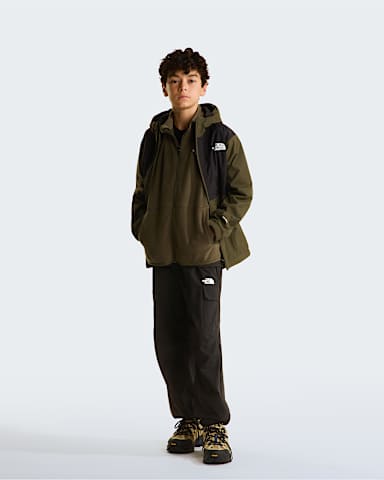 Teens Glacier ZipInCompatible Fleece Jacket TNF New Taupe Green ALT1