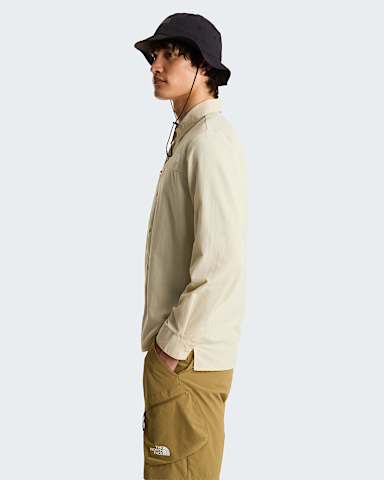 Mens Packable LongSleeve Shirt TNF Desert Stone ALT2