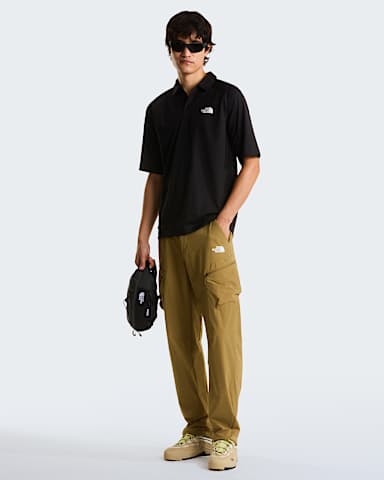 Mens LIGHTRANGE Packable Polo Shirt TNF TNF Black ALT1