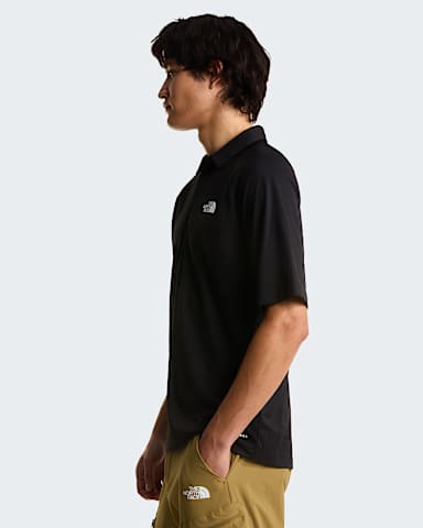 Mens LIGHTRANGE Packable Polo Shirt TNF TNF Black ALT2