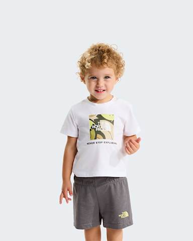 Baby NSE Box Play Regular Shorts Set TNF TNF WhiteSmoked Pearl ALT2