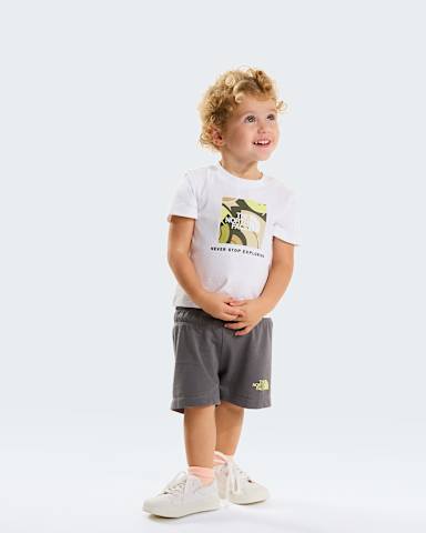 Baby NSE Box Play Regular Shorts Set TNF TNF WhiteSmoked Pearl HERO