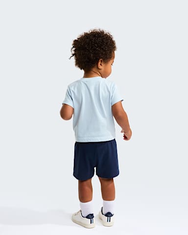 Baby NSE Box Play Regular Shorts Set TNF Polar HazeSummit Navy ALT1