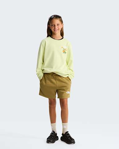 Sweat dcontract Flora pour fille TNF Lemon Mist ALT1
