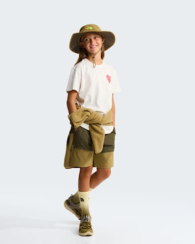 Girls Brand Proud Relaxed TShirt TNF White Dune ALT1