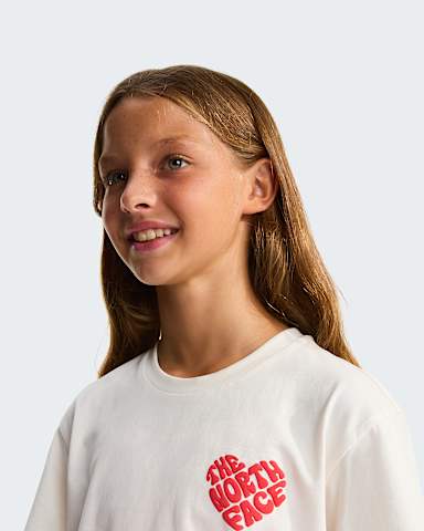 Brand Proud Relaxed TShirt voor meisjes TNF White Dune alt4