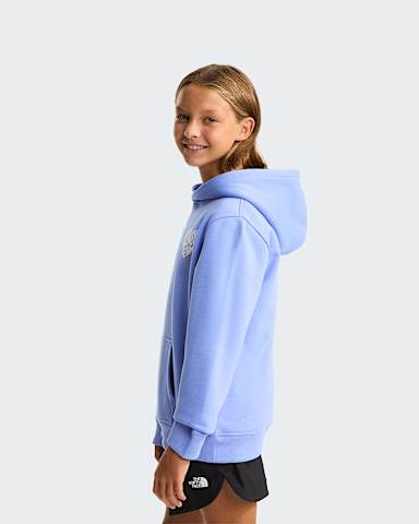 Brand Proud relaxt geschnittener Kapuzenpulli fr Mdchen TNF Periwinkle Glow ALT2