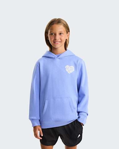 Brand Proud relaxt geschnittener Kapuzenpulli fr Mdchen TNF Periwinkle Glow HERO