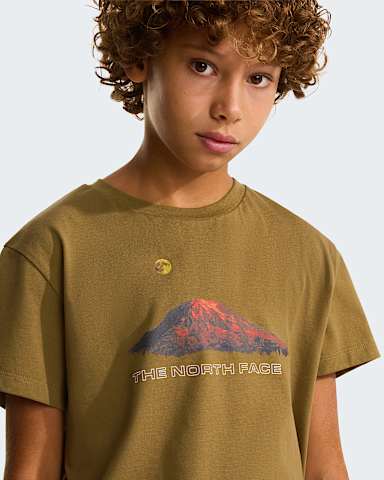 Tshirt Mountain Night Relaxed da ragazzo TNF Cedar alt4