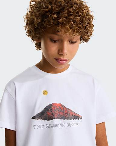 Mountain Night relaxt geschnittenes TShirt fr Jungen TNF TNF White alt4