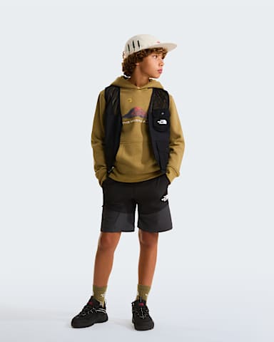 Boys Mountain Night Relaxed Hoodie TNF Cedar ALT1