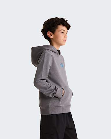 Boys Liquid Logo Regular Hoodie TNF Smoked Pearl ALT2