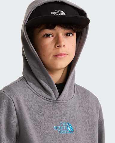 Liquid Logo normal geschnittener Kapuzenpulli fr Jungen TNF Smoked Pearl alt4