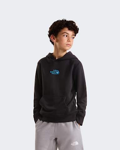 Boys Liquid Logo Regular Hoodie TNF TNF Black HERO