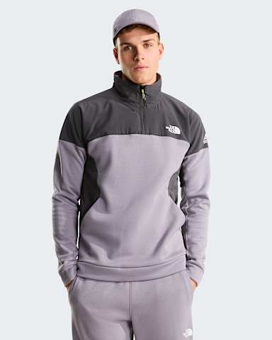 Mens Mountain Athletics 14 Zip Fleece TNF Transcendent GreyAnthracite Grey HERO