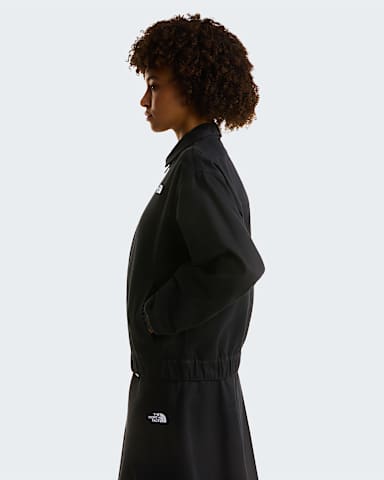 Womens Twill Collared Jacket TNF TNF Black ALT2