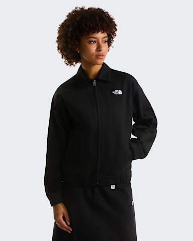 Womens Twill Collared Jacket TNF TNF Black HERO