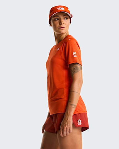Tshirt Summit High Trail pour femme TNF Lava Red ALT2
