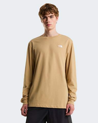 Evolution Simple Dome regulr geschnittenes LangarmTShirt fr Herren TNF Khaki Stone HERO