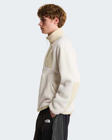 Mens Yumiori OffPeak FullZip Fleece Jacket TNF White DuneDesert Stone ALT2