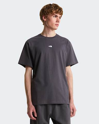 Essential Centre Logo Relaxed Tshirt voor heren TNF Anthracite Grey HERO